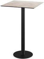 Urban Statafel Zwart Frame + Moonstone HPL 70x70 cm - Essentials 130041377