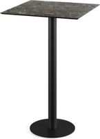 Urban Statafel Zwart Frame + Galaxy Marble HPL 70x70 cm - Essentials 130041577