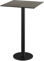 Urban Statafel Zwart Frame + Midnight Marble HPL 70x70 cm - Essentials 130041677