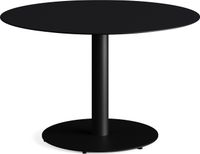 Feros 1310110120 Urban - Dining tafel frame zwart + Zwart HPL Tafelblad Ø120 cm