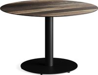 Feros 1310112120 Urban - Dining tafel frame zwart + Tropical Wood HPL Tafelblad Ø120 cm