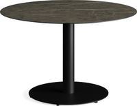 Feros 1310116120 Urban - Dining tafel frame zwart + Midnight Marble HPL Tafelblad Ø120 cm