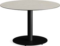 Feros 1310118120 Urban - Dining tafel frame zwart + Sand stone HPL Tafelblad Ø120 cm