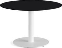 Feros 1310210120 Urban - Dining table Wit frame + Zwart HPL Tafelblad Ø120 cm