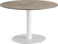 Feros 1310213120 Urban - Dining table Wit frame + Moonstone HPL Tafelblad Ø120 cm