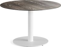 Feros 1310214120 Urban - Dining table Wit frame + Riverwashed Wood HPL Tafelblad Ø120 cm