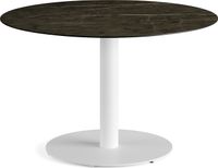Feros 1310216120 Urban - Dining table Wit frame + Midnight Marble HPL Tafelblad Ø120 cm