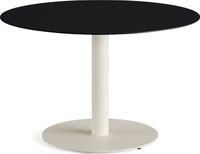 Feros 1310310120 Urban - Dining tafel frame zand + Zwart HPL Tafelblad Ø120 cm