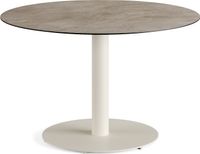 Feros 1310313120 Urban - Dining tafel frame zand + Moonstone HPL Tafelblad Ø120 cm