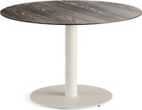 Feros 1310314120 Urban - Dining tafel frame zand + Riverwashed Wood HPL Tafelblad Ø120 cm