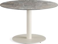 Feros 1310315120 Urban - Dining tafel frame zand + Galaxy Marble HPL Tafelblad Ø120 cm