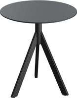 Essentials Infinity Tripod Terrastafel Zwart Frame + Zwart HPL 70 cm - 140011070