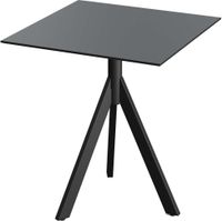 Essentials Infinity Tripod Terrastafel Zwart Frame + Zwart HPL 70x70 cm - 140011077