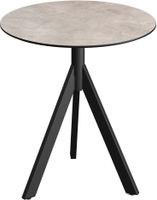 Essentials Infinity Tripod Terrastafel Zwart Frame + Moonstone HPL 70 cm - 140011370