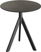 Essentials Infinity Tripod Terrastafel Zwart Frame + Midnight Marble HPL 70 cm - 140011670