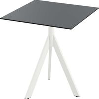 Essentials Infinity Tripod Terrastafel Wit Frame + Zwart HPL 70x70 cm - 140021077