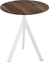 Essentials Infinity Tripod Terrastafel Wit Frame + Tropical Wood HPL 70 cm - 140021270