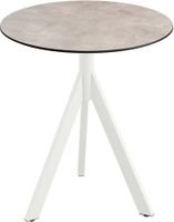 Essentials Infinity Tripod Terrastafel Wit Frame + Moonstone HPL 70 cm - 140021370