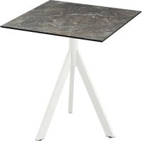 Essentials Infinity Tripod Terrastafel Wit Frame + Galaxy Marble HPL 70x70 cm - 140021577