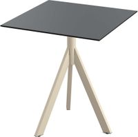 Essentials Infinity Tripod Terrastafel Zand Frame + Zwart HPL 70x70 cm - 140031077