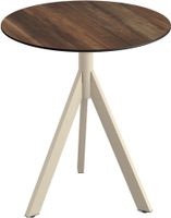 Essentials Infinity Tripod Terrastafel Zand Frame + Tropical Wood HPL 70 cm - 140031270