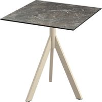 Essentials Infinity Tripod Terrastafel Zand Frame + Galaxy Marble HPL 70x70 cm - 140031577
