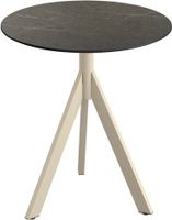 Essentials Infinity Tripod Terrastafel Zand Frame + Midnight Marble HPL 70 cm - 140031670