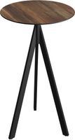 Essentials Infinity Tripod Statafel Zwart Frame + Tropical Wood HPL 70 cm - 140041270