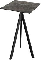 Essentials Infinity Tripod Statafel Zwart Frame + Galaxy Marble HPL 70x70 cm - 140041577
