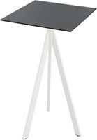 Essentials Infinity Tripod Statafel Wit Frame + Zwart HPL 70x70 cm - 140051077