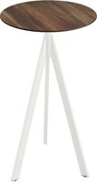 Essentials Infinity Tripod Statafel Wit Frame + Tropical Wood HPL 70 cm - 140051270