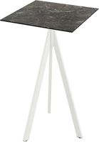 Essentials Infinity Tripod Statafel Wit Frame + Galaxy Marble HPL 70x70 cm - 140051577