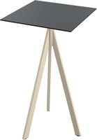 Essentials Infinity Tripod Statafel Zand Frame + Zwart HPL 70x70 cm - 140061077