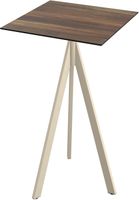 Essentials Infinity Tripod Statafel Zand Frame + Tropical Wood HPL 70x70 cm - 140061277