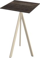Essentials Infinity Tripod Statafel Zand Frame + Riverwashed Wood HPL 70x70 cm - 140061477
