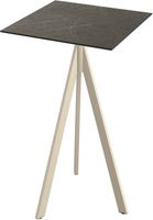 Essentials Infinity Tripod Statafel Zand Frame + Midnight Marble HPL 70x70 cm - 140061677