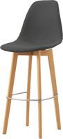 Feros 506F159532 Keeve - Barstoel met stapelbaar frame - Gestoffeerde zitting