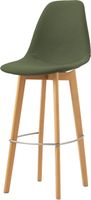 Feros 506F159552 Keeve - Barstoel met stapelbaar frame - Gestoffeerde zitting