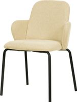 Essentials Paddy Stapelbare Stoel Gestoffeerd Beige - 51005