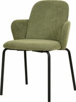 Essentials Paddy Stapelbare Stoel Gestoffeerd Groen - 51006