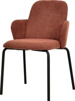 Essentials Paddy Stapelbare Stoel Gestoffeerd Bruin Rood - 51007