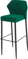 Louis Barstoel green - Velour - fire retardant - 50x47x105cm (bxtxh) - 52102 - veba 52102