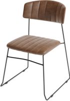 Mundo Stapelbare Stoel cognac - fire retardant - 54x55x79cm (bxtxh) - 53001 - veba 53001