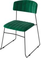 Mundo Stapelbare Stoel green - fire retardant - 54x55x79cm (bxtxh) - 53003 - veba 53003