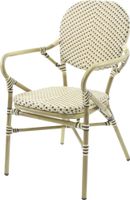 Essentials Tango Bistrostoel Rotan Bamboo Wit/Zwart - 56321