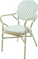 Essentials Tango Bistrostoel Rotan Bamboo Wit/Pastel Groen - 56351