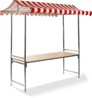 Marktkraam - Professioneel - Rood/Wit - VEBA MSR10205R