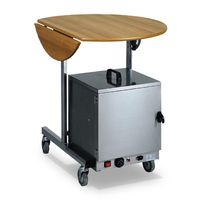 Mastro 1104100 Table with round foldable top, on castors, ø 80 cm