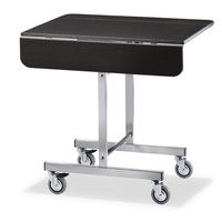Mastro 1104Q100 Table with square foldable top, on castors, 80x80 cm