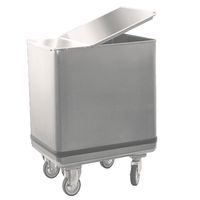 Mastro Kar Met Roestvrijstalen Deksel Voor Meelvervoer (195 Liter) | 2671